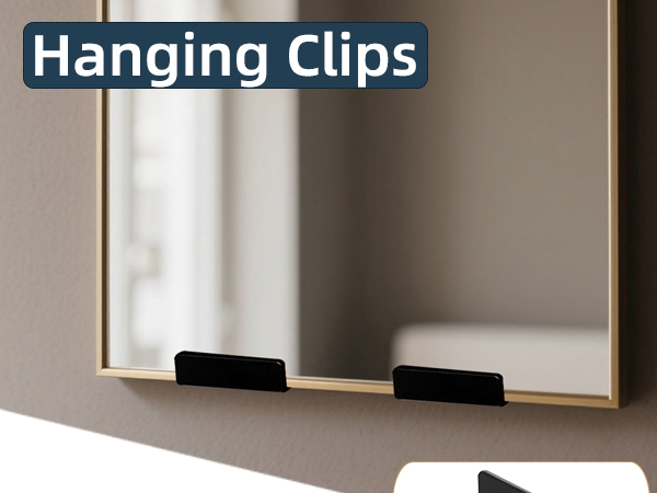 Mirror Clips for Wall Mounting