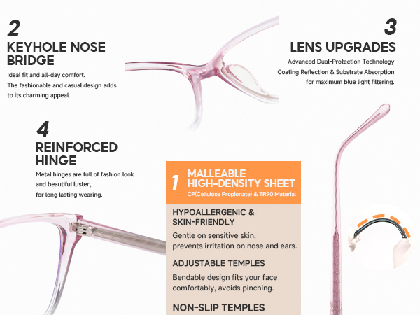 blue rays glasses for women