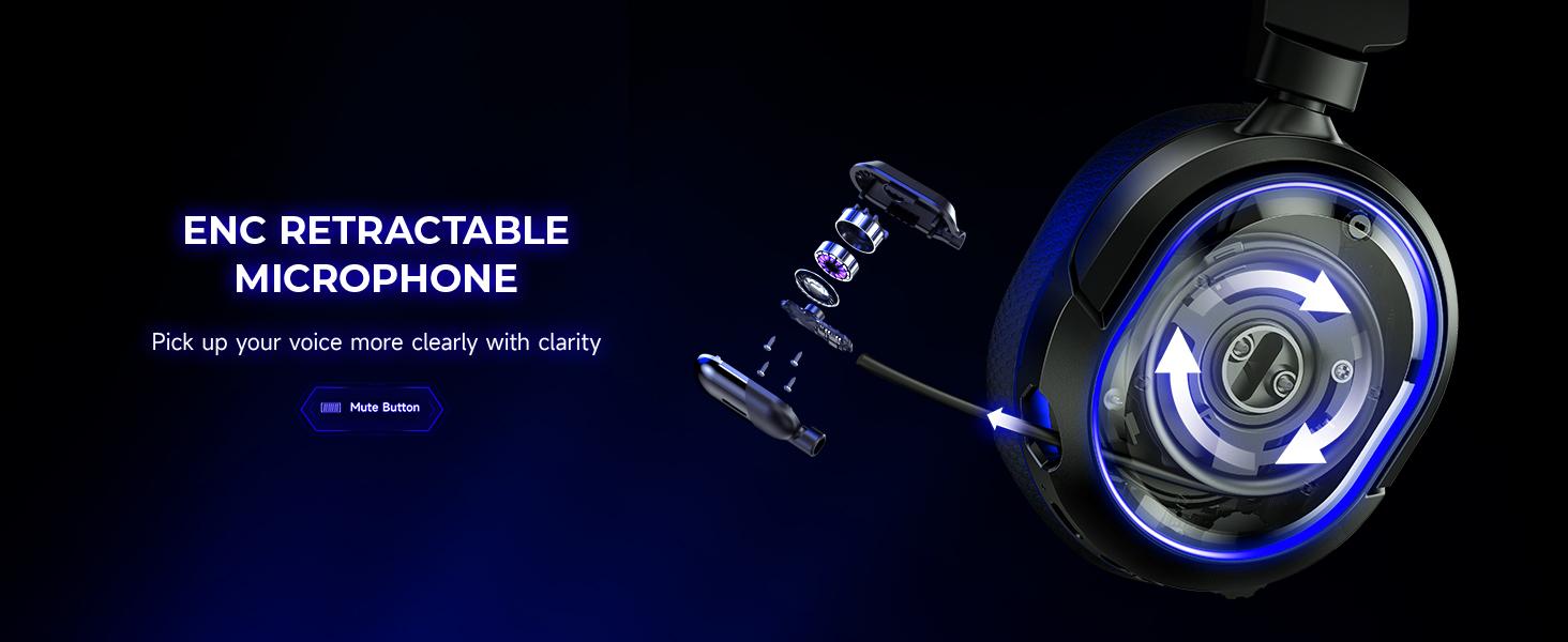 enc retractable microphone