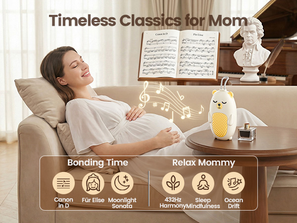 Vaydeer Baby Sound Machine for Sleep, White Noise Machine
