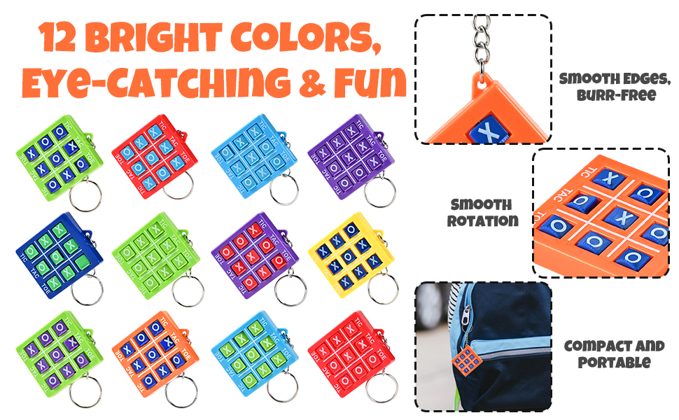 GOLDGE 36PCS Mini Tic Tac Toe Game