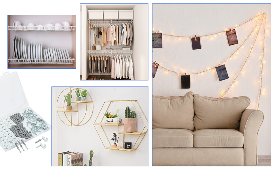 wire shelving clips