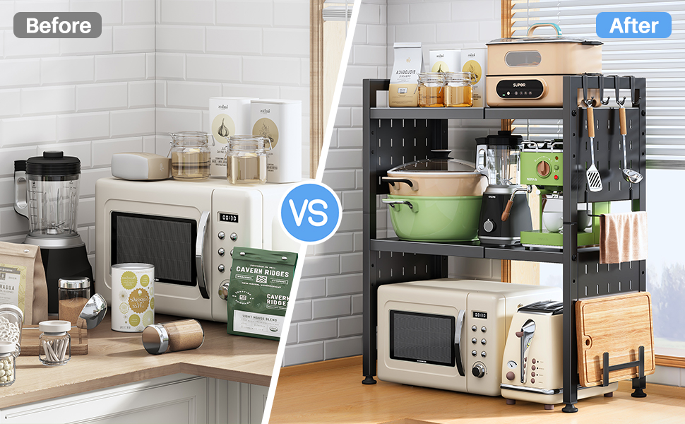 microwave countertop stand