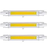 CTKcom 118mm/4.65In 15W White 6000K R7S LED Bulb (3 Pack) 110V T3 J Type Halogen Bulb Replacement...