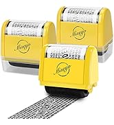 Miseyo Wide Roller Stamp Identity Theft Stamp 1.5 Inch Perfect for Privacy Protection - 3Pcs Set ...