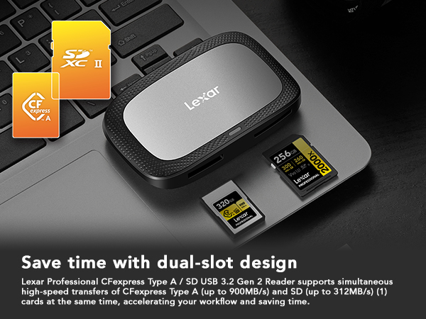 Save time with dual-slot design