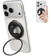 SODI Cell Phone Ring Holder with Finger Strap, Detachable Finger Strap Magnetic Phone Grip, Stron...