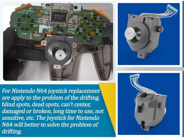 for Nintendo N64 Joysticks Replacement for Nintendo 64