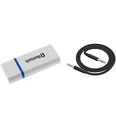 Szyafei USB Bluetooth Receiver Adapter Wireless Audio Adapter 3.5mm Car Kit Music Receiver Adapte...