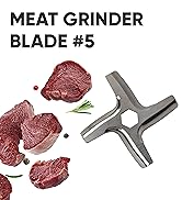 OFXDD Universal Metal Grinder Cutting Blade - Size #5 - Pack of 5 - Stainless Steel Hand Grinder ...