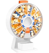 Daviky Pill Dispenser Daily, Large Pill Organizer with Wall-Mounted or Standing Use, 14 Days Pill...