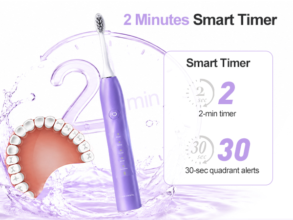 2 minutes smart timer electric toothbrush