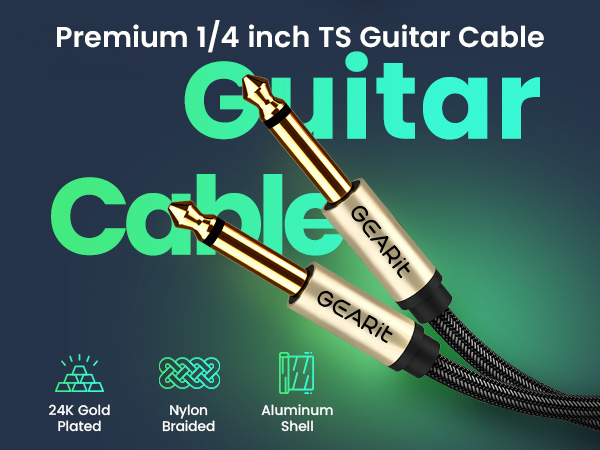 Premium 1/4 inch TS Guitar Cable 