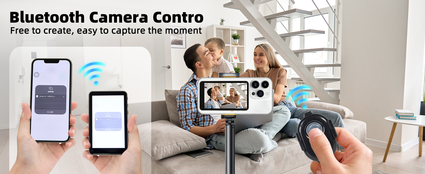 Heliora Magnetic Phone Vlog Selfie Monitor Screen