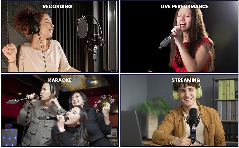 Multifunctional UHF Wireless XLR Adapter System,