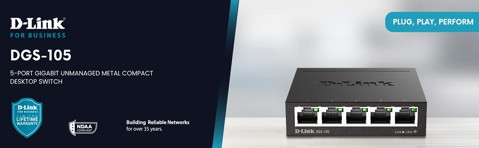 5 port small form factor compact gigabit unmanaged desktop switch box splitter hub