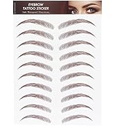 6D Eyebrow Sticker Professional Eyebrow Transfer Sticker Eyebrow Makeup Tool for Women and Girls ...