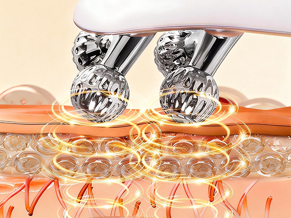 wireless face massager skin tightening device chin roller jaw massager jaw line face sculpting tool