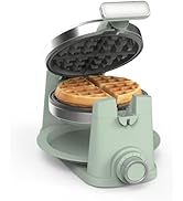 Martha Stewart Rotating Waffle Maker, 180° Flip Iron with PFAS-Free Nonstick Plates, Adjustable T...