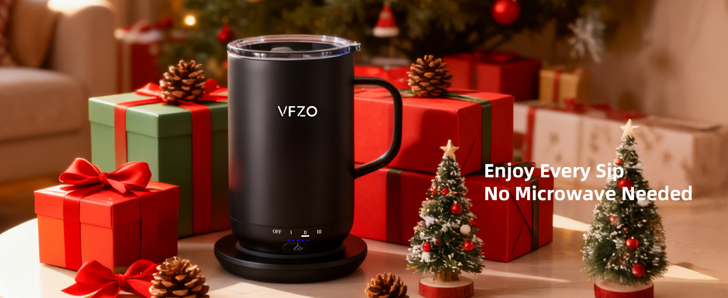 Intelligent heated coffee mug