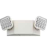 Lithonia Lighting Basics LED Emergency Light, Emergency Lighting with Dual Adjustable LED Lamp He...