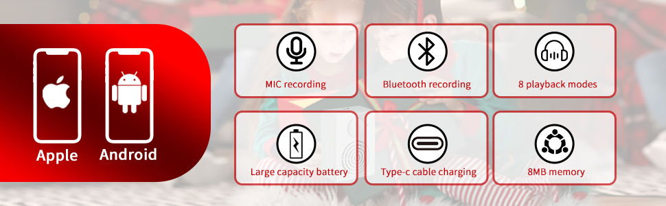 Bluetooth and MIC Recording Music chips
