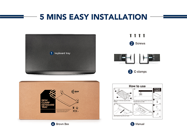5 mins installations