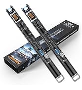 KTEBO 2 Pack Plasma Arc Electric Lighters - 7.4 inch Long USB Rechargeable Candle Lighter with Sa...