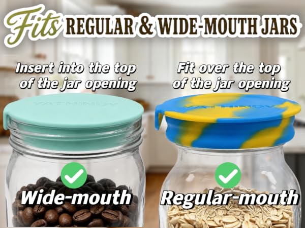 silicone mason jar lids