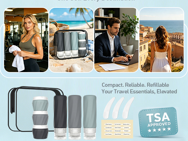 6Pcs Travel Bottles for Toiletries