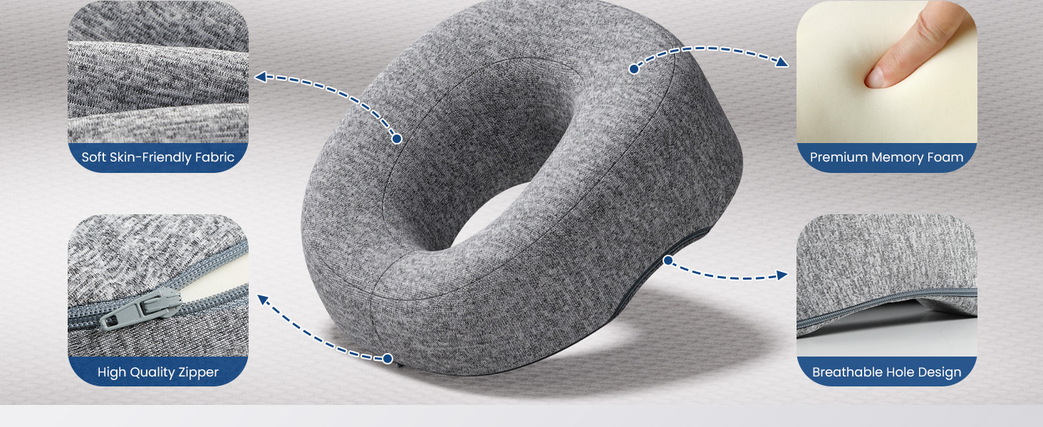 A-Pce Face Down Pillow Massage Headrest for Bed