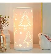 Lampwell Dana Small Table Lamp for Living Room as Bedside Table Lamp for Bedroom,Modern Ceramic T...