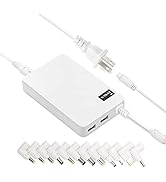 Lvsun Universal Laptop Charger 90W 65W 45W with 12 Tips for HP Acer Lenove Dell Samsung Gateway N...