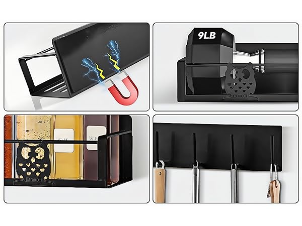 magnetic spice rack for refrigerator