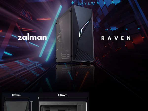 Zalman Raven ATX Mid Tower RGB Gaming PC Case