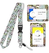 Lanyard ID Badge Holder, Printed with Cute Design Print with Detachable Lanyard, Horizontal and V...