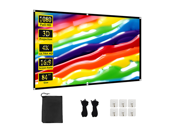 84 inch projector screen