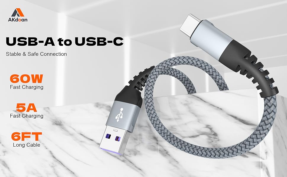 60W UAB A TO USB C CABLE