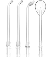 4 PCS Water Dental Flosser Tips Replacement Heads Jet Nozzles Only Compatible COSLUS T40 Cordless...