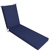 Favoyard Outdoor Lounge Chair Cushion 72x21x3 in Rainproof Color Fade-Resistant &amp; Removable Cover...