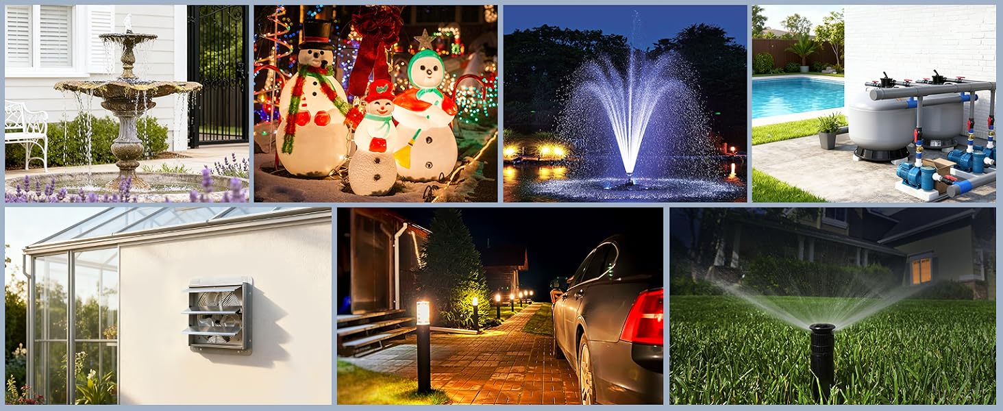 outdoor light timers waterproof
