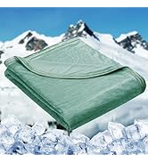 HOMFINE Cooling Blankets for Hot Sleepers - Summer Blanket Thin Lightweight Breathable Soft Doubl...