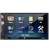 Dual Electronics DMR74 7-inch LED Digital Media Touch Screen Double DIN Car Stereo Radio | Push t...