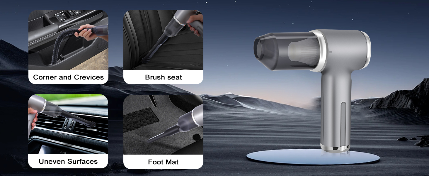 4-IN-1 Car Handheld Vacuum Cordless for Home