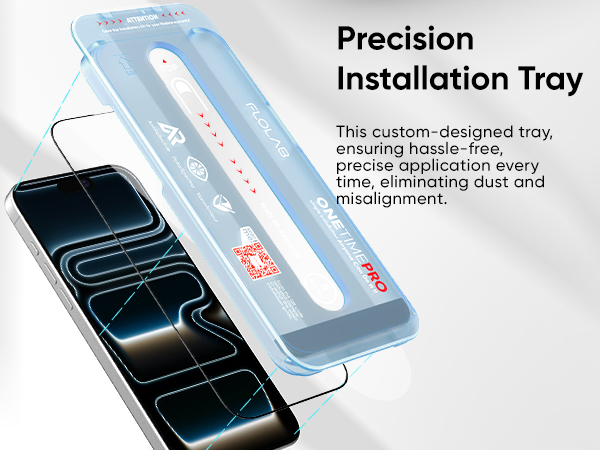 FLOLAB NanoArmour ONETIME PRO for iPhone 17 Pro Max Screen Protector