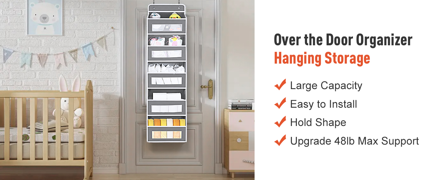 bathroom door organizer
