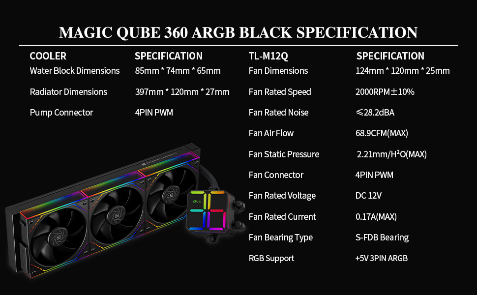 MQ360 BLACK ARGB-US