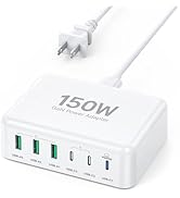 [2026 Updated] USB C Fast Charger, 100W GaN 6 Port Type C Charging Station Hub Block Cube, USB C ...