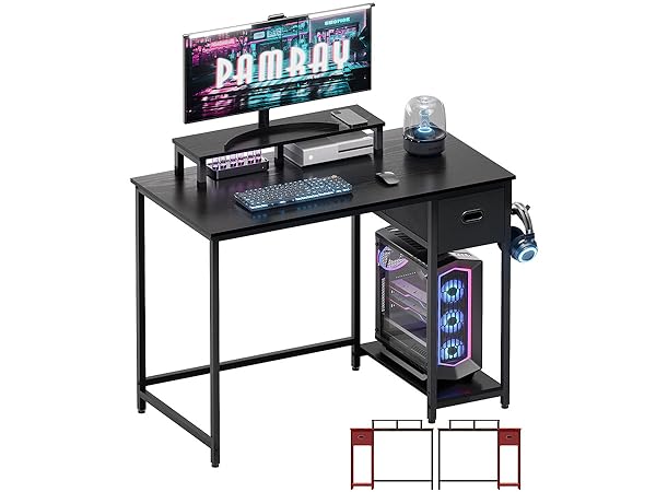 black desk