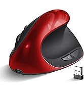 Woddlffy Ergonomic Mouse, Rechargeable Vertical Mouse Wireless Ergo Mouse with 6 Buttons 3 Adjust...